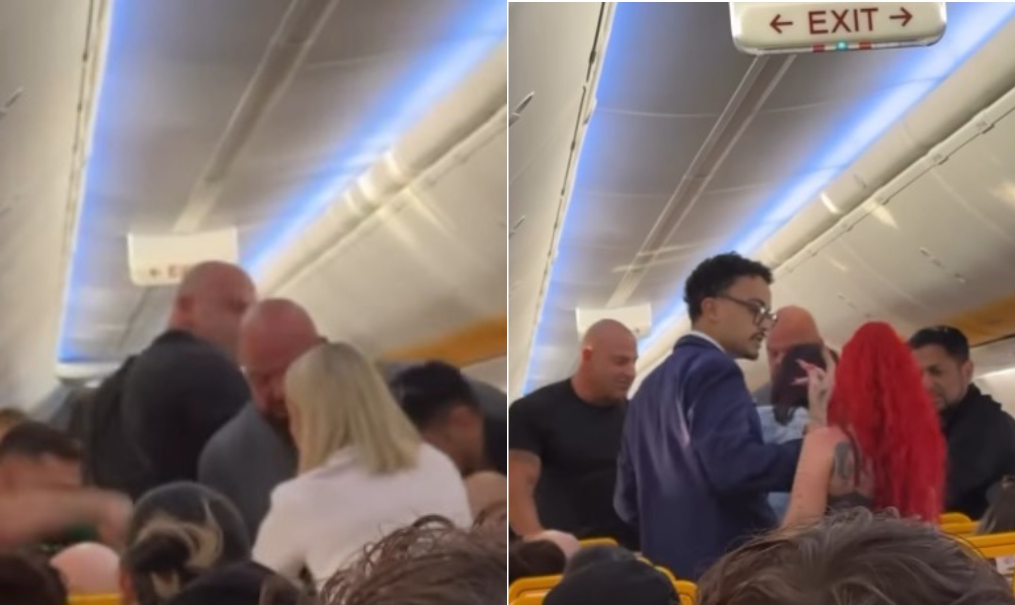 Vídeo mostra confusão em avião durante voo de Londres para Ibiza após passageiro ignorar aviso de cinto