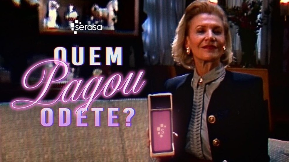 Propaganda da Serasa brinca com a personagem má de'Vale Tudo' — Foto: Reprodução