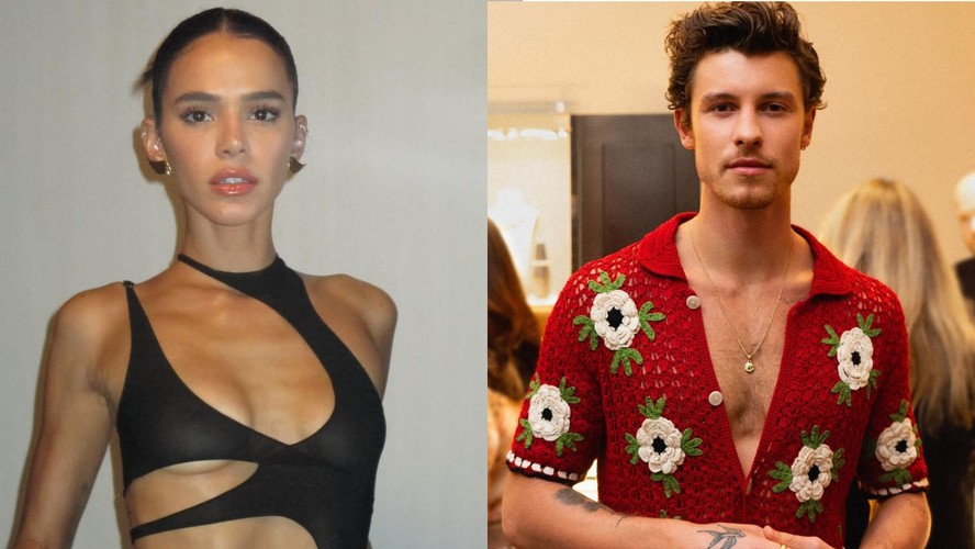 Fãs shippam Bruna Marquezine e Shawn Mendes após suposta ficada: 'Não sei  quem é mais sortudo'