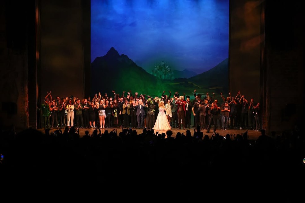 Cena de Wicked em São Paulo — Foto: Instagram