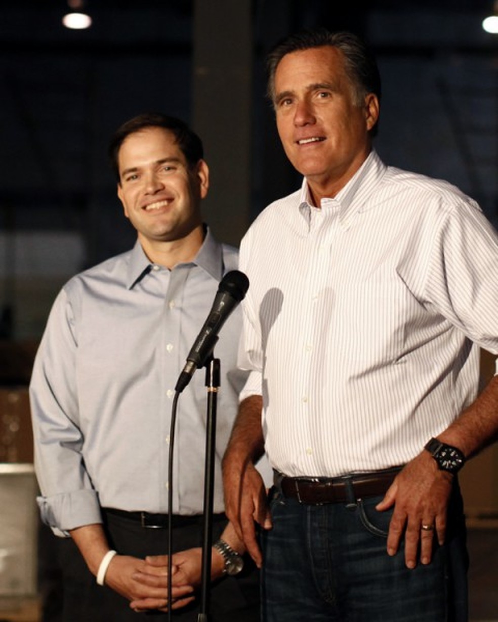 Rubio apoiava Mitt Romney em 2012 — Foto: Luke Sharrett/New York Times