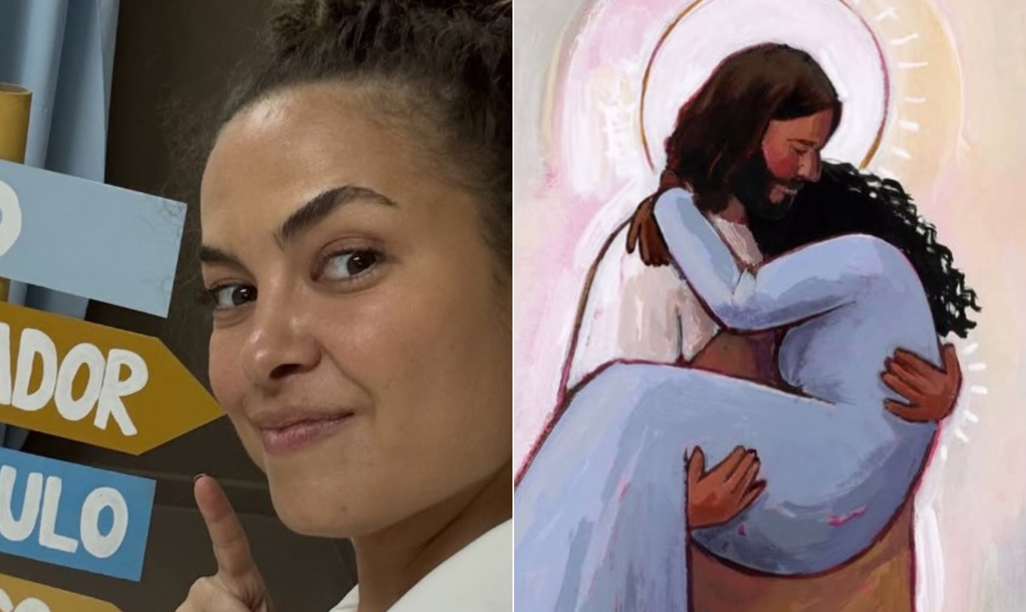 Dias antes de morrer, Lua Blanco publicou imagem de Cristo com mulher no colo e versículo bíblico