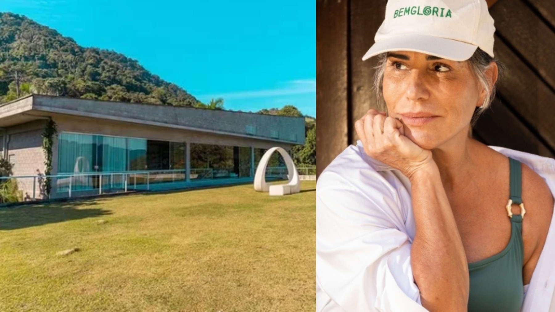 Quanto custa se hospedar nas mansões de Glória Pires? Veja valores e detalhes