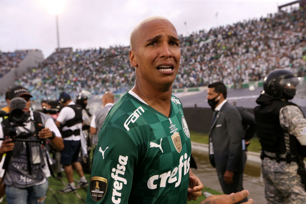 Deyverson, o herói do título do Palmeiras Cesar Greco/Palmeiras — Foto:         