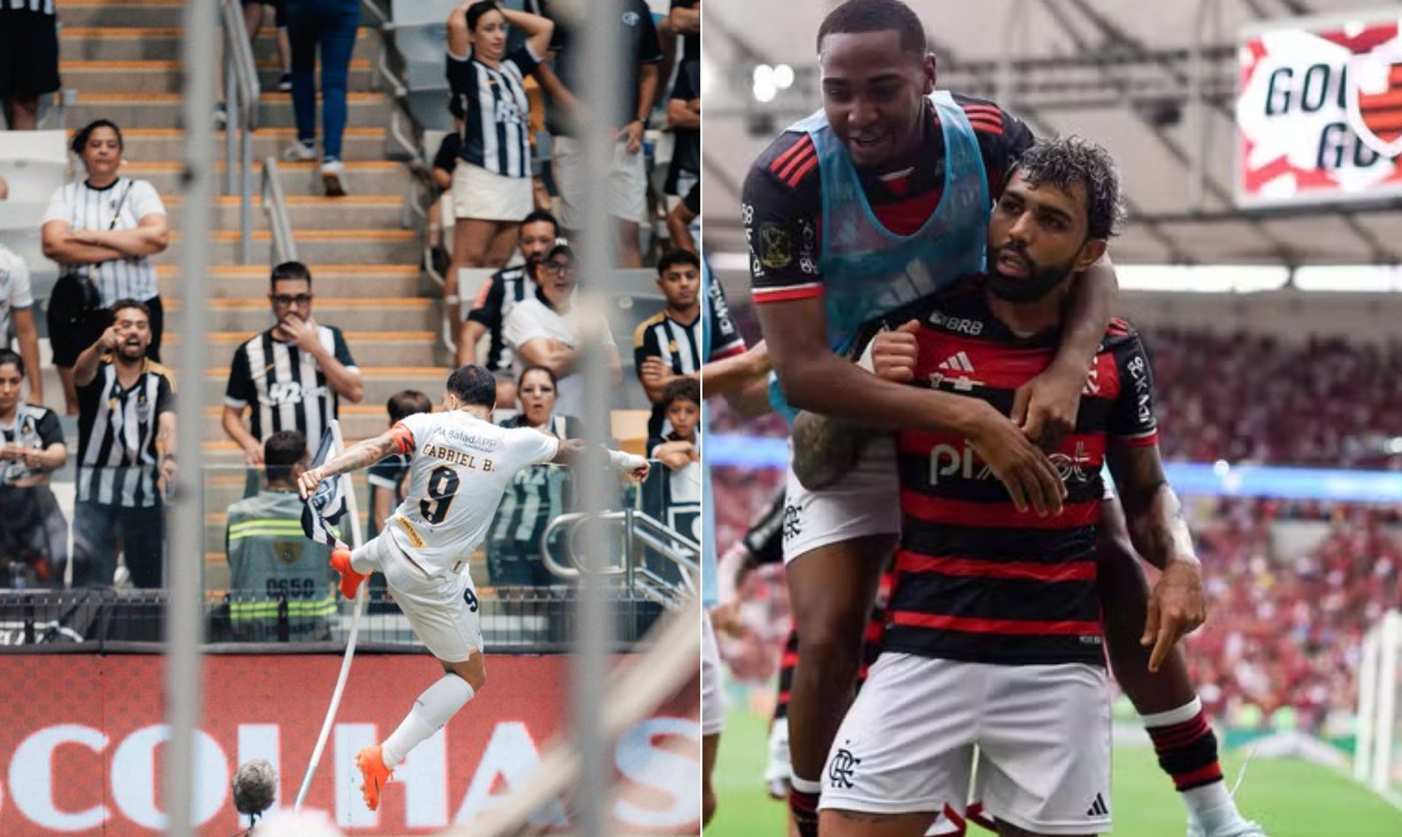 Torcida do Flamengo pede retorno de Gabigol após gol e provocação ao Atlético-MG: 'Preciso dele de volta'