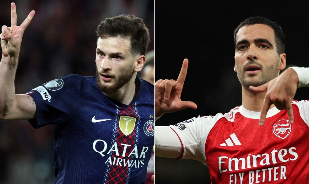 Champions 2026: PSG e Arsenal se enfrentam na final — Foto: ALAIN JOCARD / AFP e Adrian Dennis / AFP