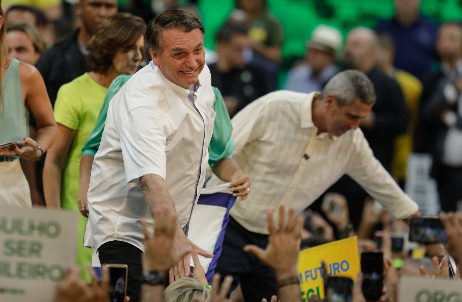 Ex-ministro Braga Netto forma chapa pela reeleição do presidente Jair Bolsonaro — Foto: Gabriel de Paiva| Agência O Globo