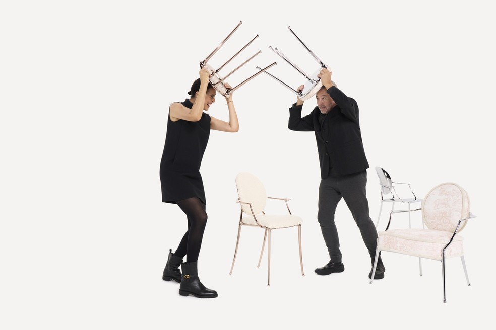 Philippe Starck e a mulher, Jasmine — Foto: Till Janz