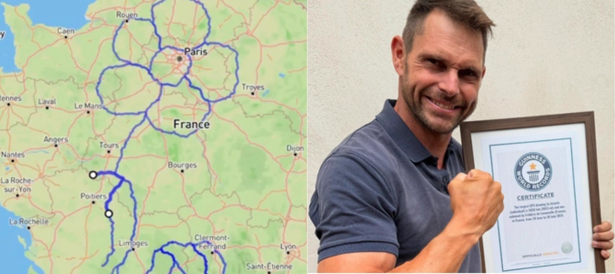 Ciclista percorre 5.750 quilômetros de bicicleta para desenhar uma flor usando GPS em homenagem à sua mãe, que faleceu vítima de Alzheimer - QTU Questões do Universo
