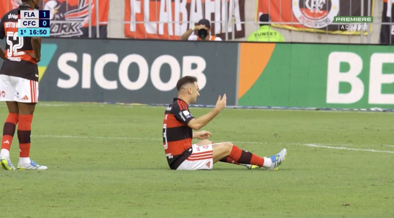 Flamengo x Coritiba: Léo Ortiz é substituído no primeiro tempo com dores na coxa