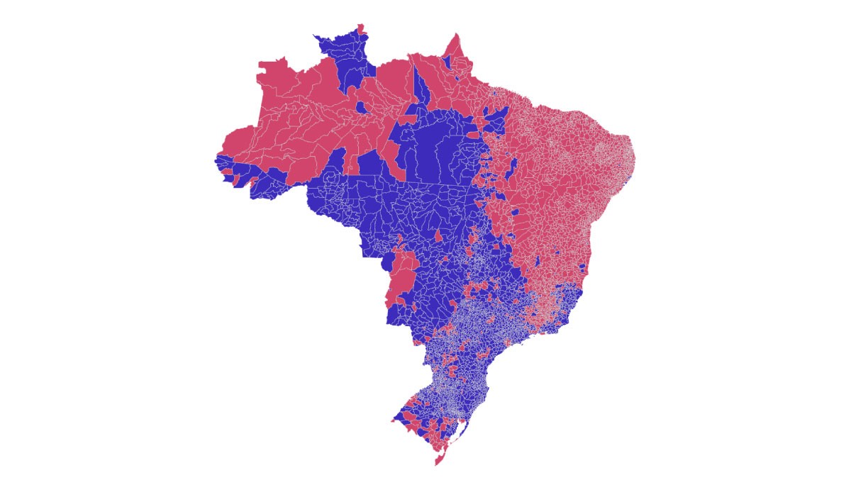 Quem venceu em cada município? De 2002 a 2026, a evolução de votos do PT pelo Brasil - Foto