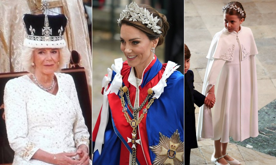 Camilla, Kate e Charlotte: veja pontos em comum nas roupas e