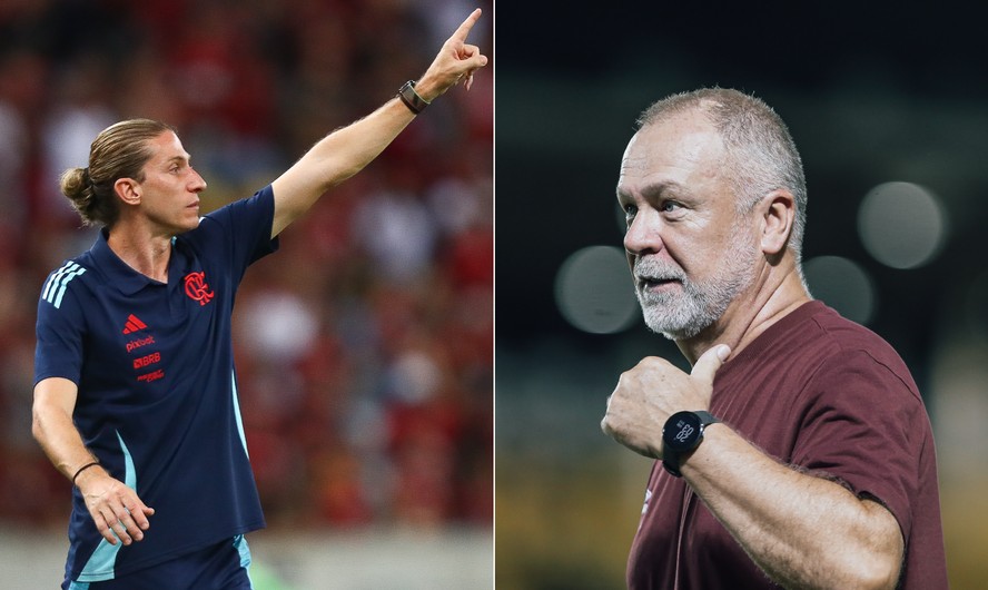Filipe Luís e Mano Menezes devem formar um 'jogo de xadrez' nas finais do Campeonato Carioca