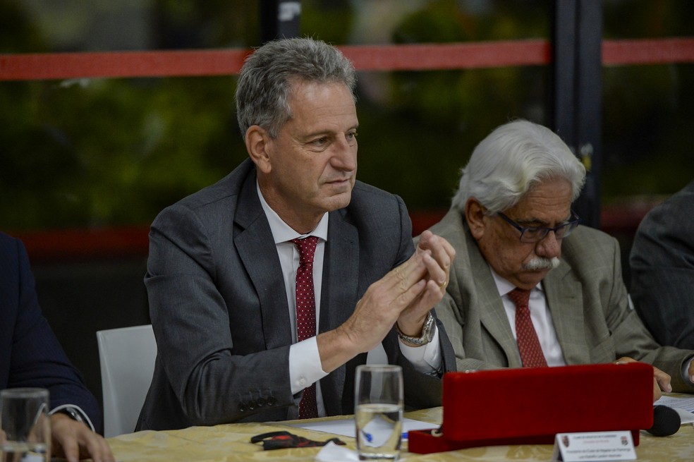 Rodolfo Landim, presidente do Flamengo — Foto: Marcelo Cortes / Flamengo