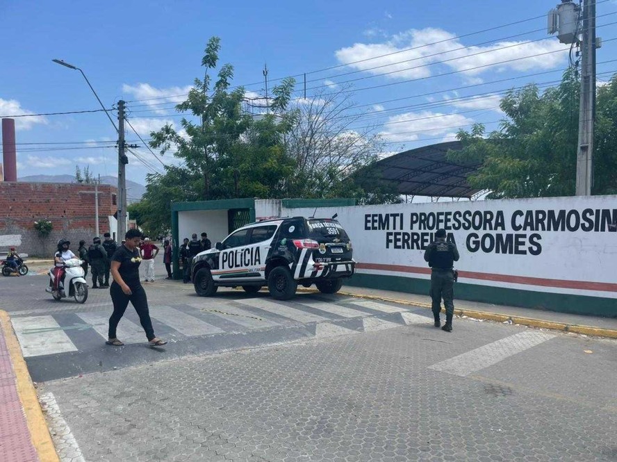 Polícia foi acionada após ataques na escola de Sobral