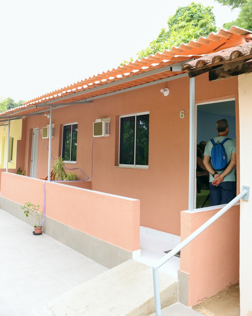 A nova casa de Marcos Oliveira, o Beiçola, mo Retiro dos Artistas — Foto: Michel Livera/Divulgação