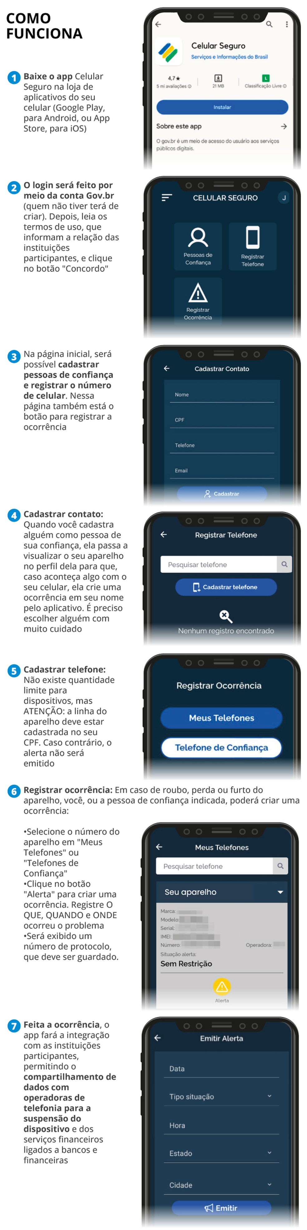 Celular Seguro — Foto: Criação O Globo