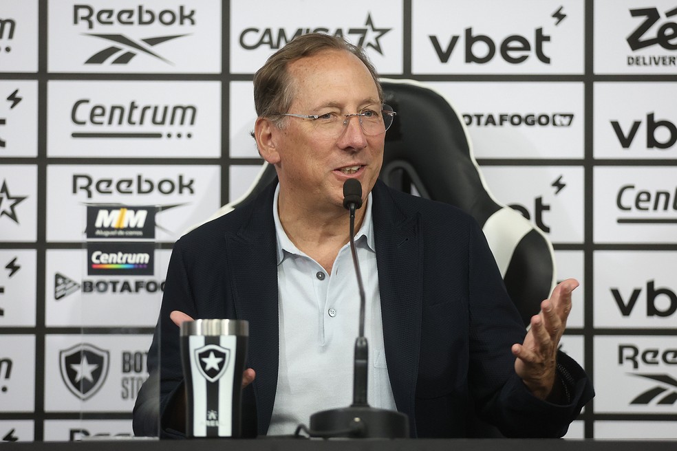 John Textor, administrador da SAF do Botafogo — Foto: Vitor Silva/Botafogo