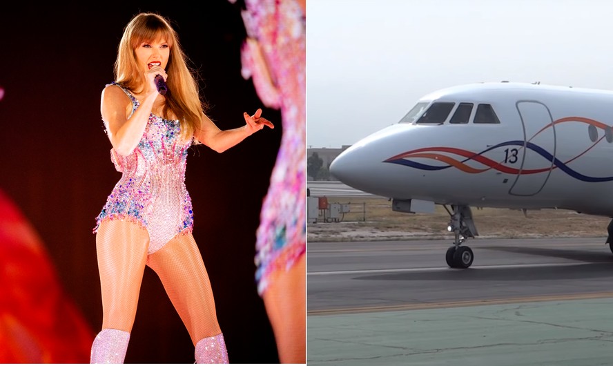 Taylor Swift: veja como é o avião que trouxe a cantora ao Brasil