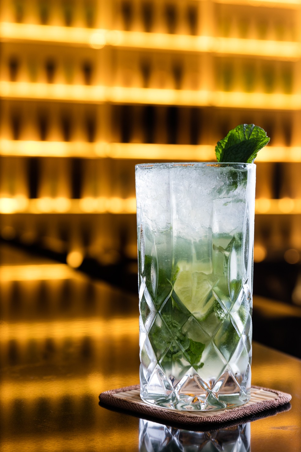 Yuzu Mojito: drinque do Naga Lounge — Foto: Divulgação / Foto de Tomás Rangel