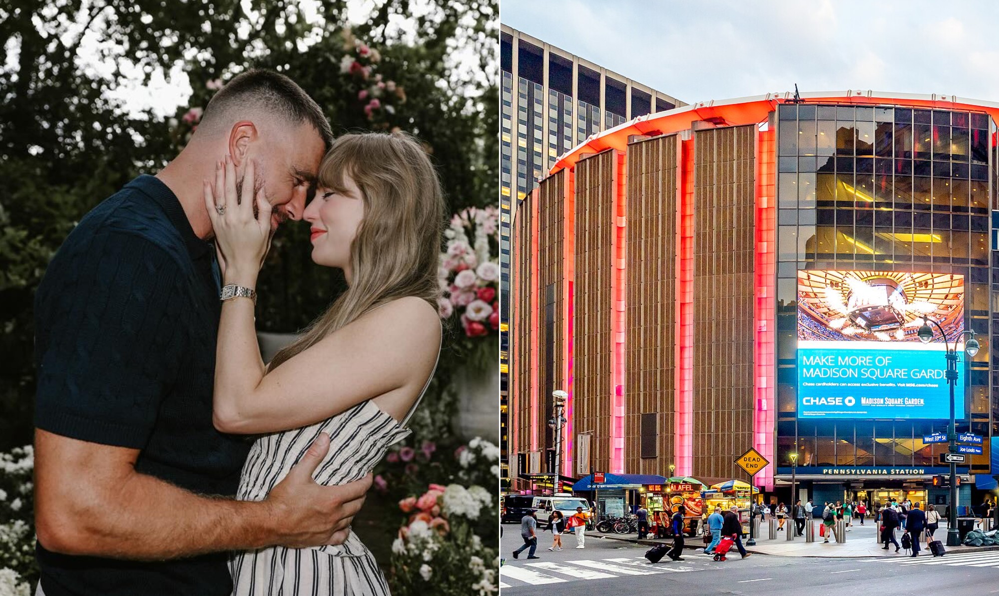 Casamento de Taylor Swift e Travis Kelce: confira imagens da chegada das celebridades ao Madison Square Garden