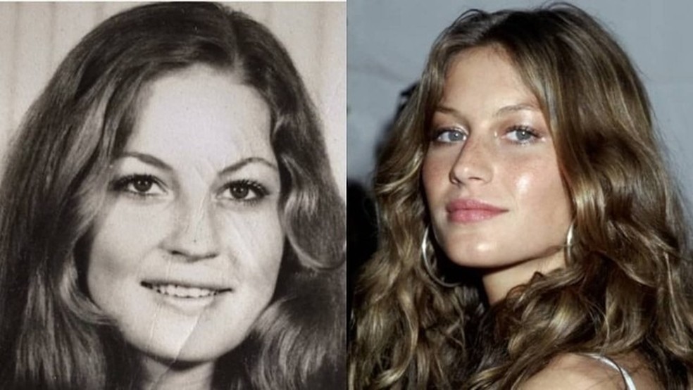 Em 2019, Gisele B&uuml;ndchen surpreendeu os seguidores com uma foto sua e de sua m&atilde;e, comparando-as &mdash; Foto: Reprodu&ccedil;&atilde;o
