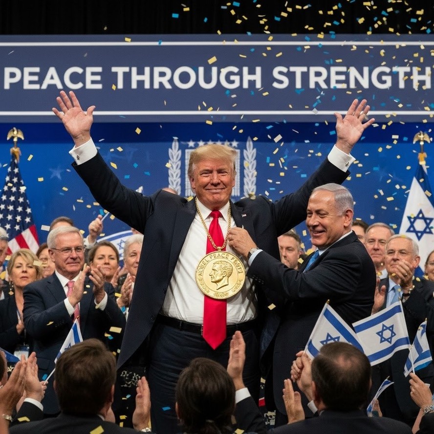 Netanyahu diz que Trump 'merece' o Prêmio Nobel da Paz