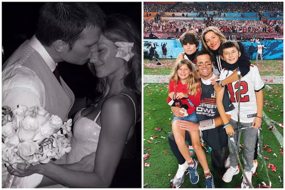 Tom Brady e Gisele Bündchen — Foto: Reprodução