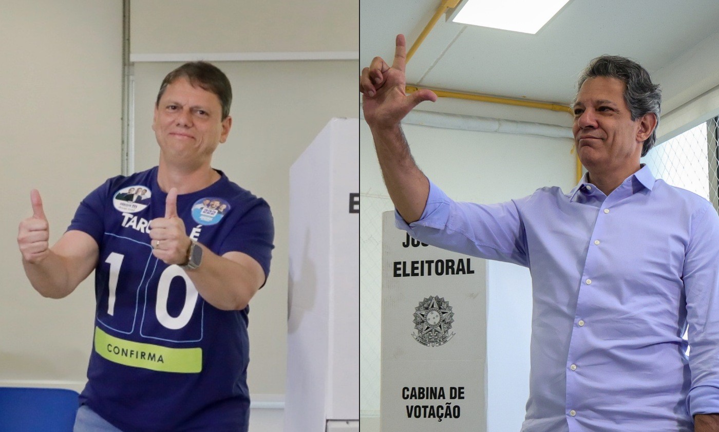 Tarcísio evita clima de 'já ganhou' e Haddad diz que sai 'com espírito leve' da campanha ao governo de São Paulo