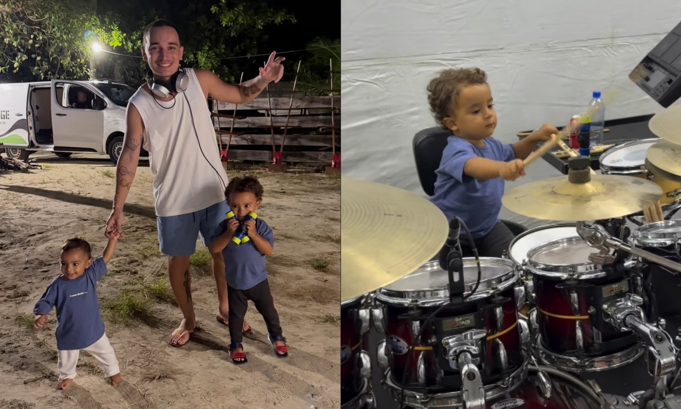 João Gomes mostra ensaios para show no Rock in Rio, e conta até com filho na bateria: 