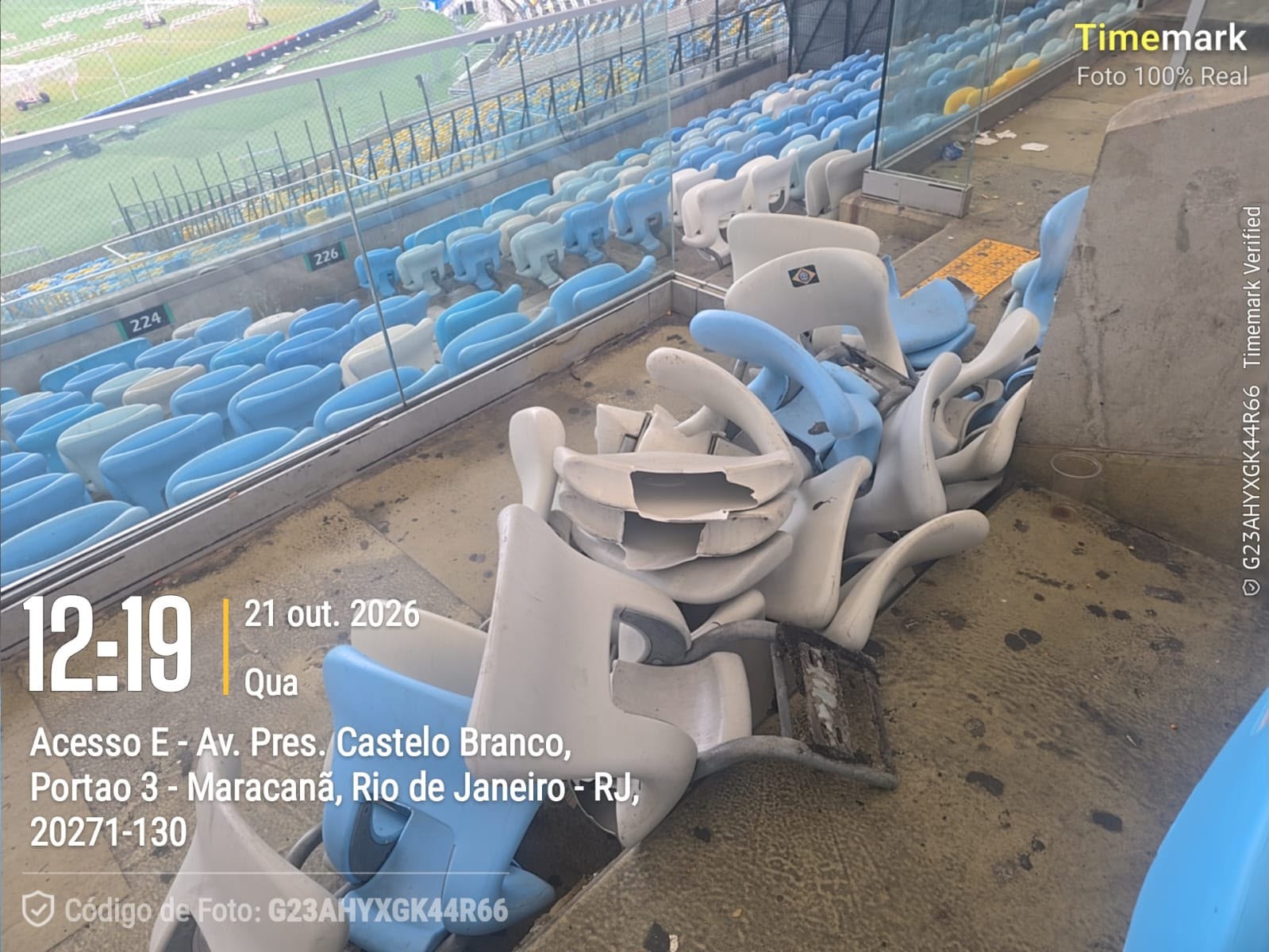 Vândalos depredam o Maracanã em jogo entre Vasco e Boca Juniors pela Sul-americana