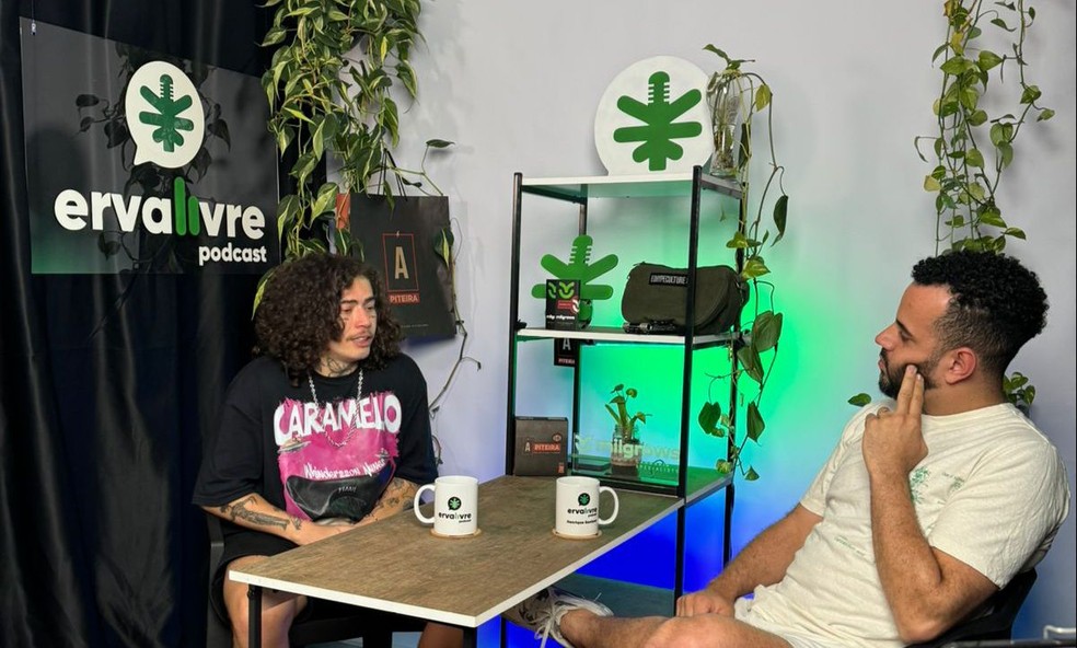 Whindersson Nunes fala sobre cannabis no podcast 'Erva livre', de Henrique Santana — Foto: Divulgação