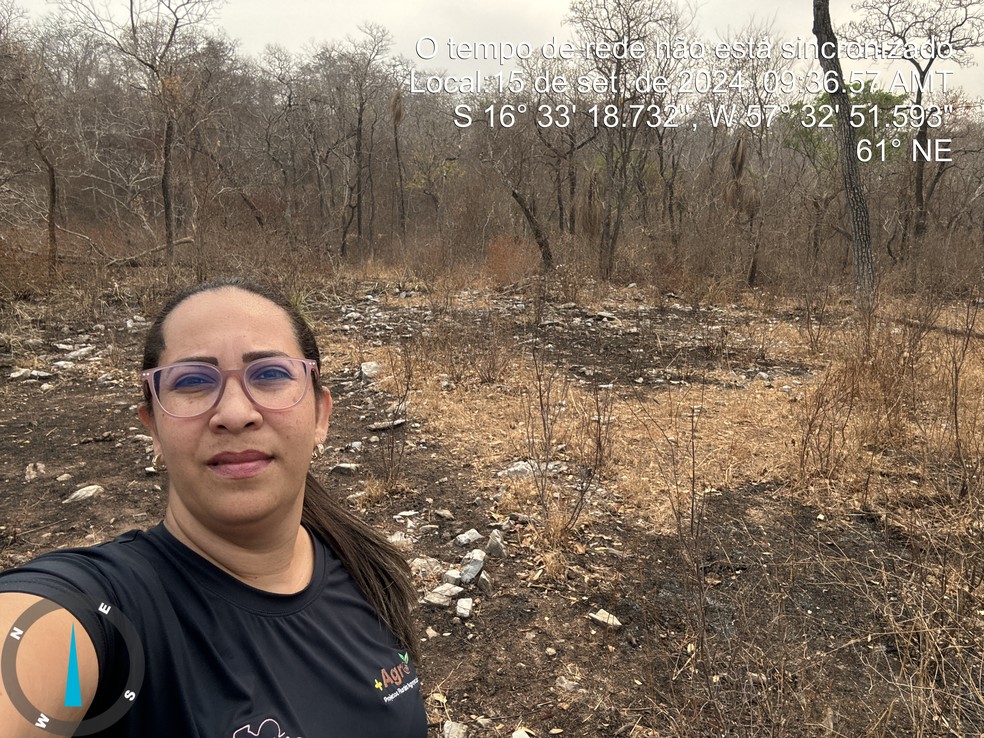 A agricultora Camila Ormonde perdeu 12 quilômetros de pasto — Foto: Arquivo pessoal