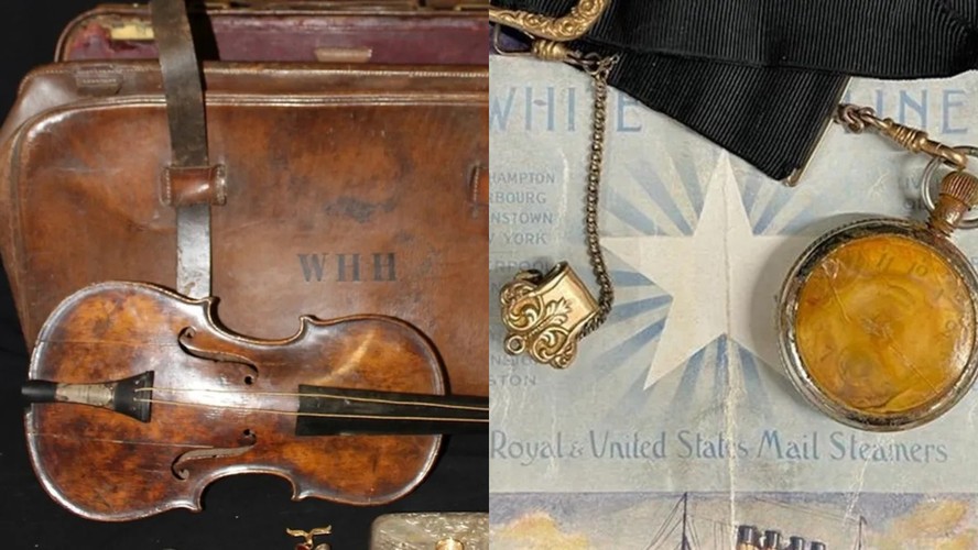 Titanic afundou há mais de um século, mas ainda guarda mistérios; entre peças achadas, violino e até carta de passageiro