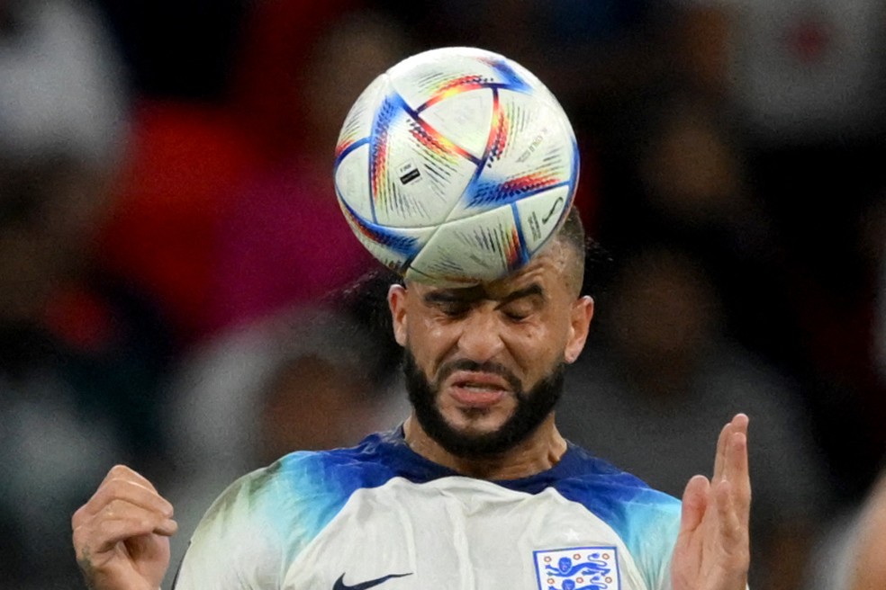 O zagueiro Kyle Walker, da Inglaterra — Foto: Nicolas Tucat/AFP