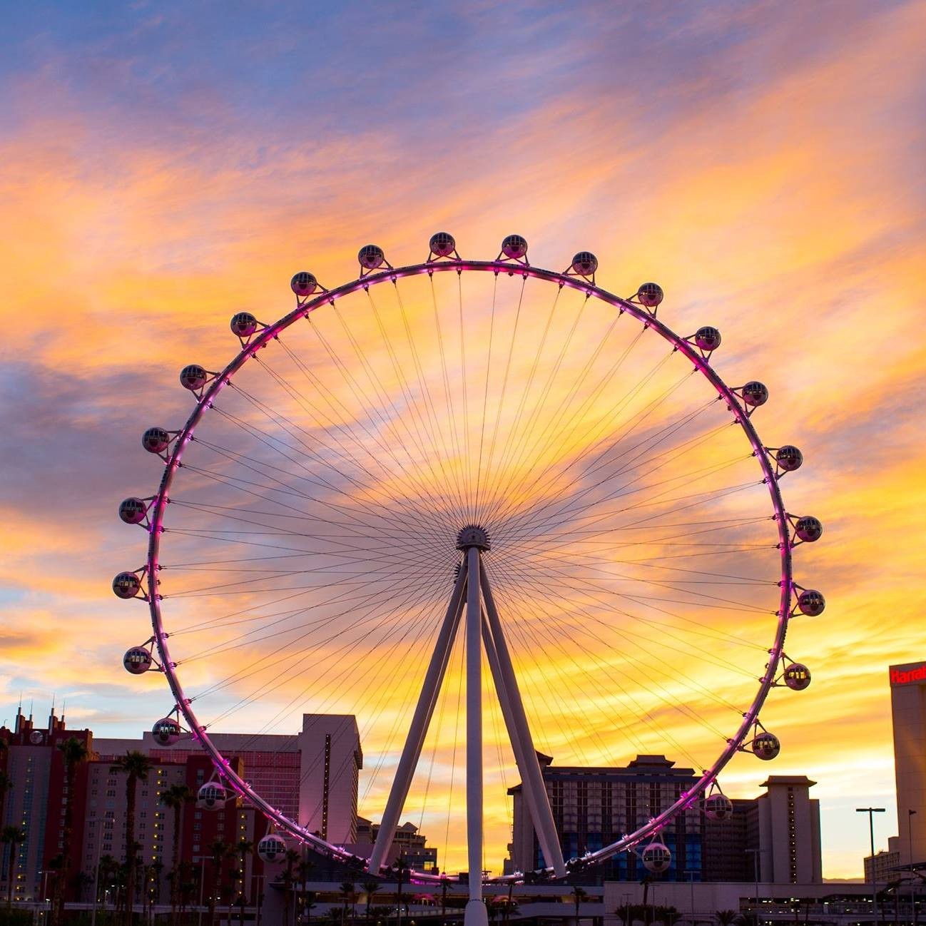 Roda-gigante High Roller, em Las Vegas — Foto: Reprodução