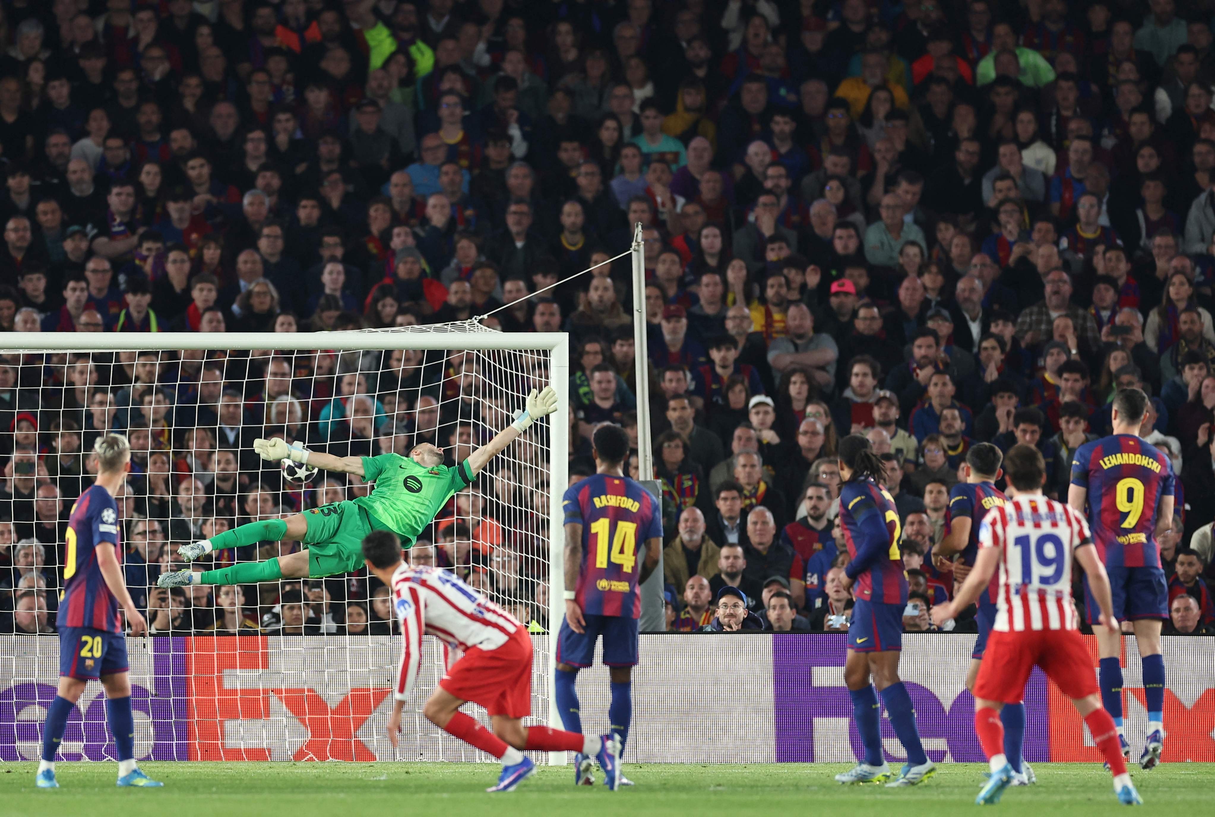 O gol, um detalhe para o Barcelona