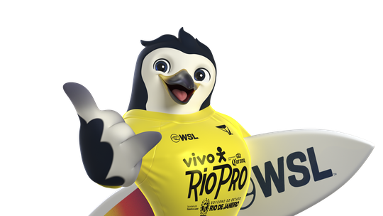 Etapa de Saquarema da WSL marcará a primeira vez que o mundial de surfe terá um mascote