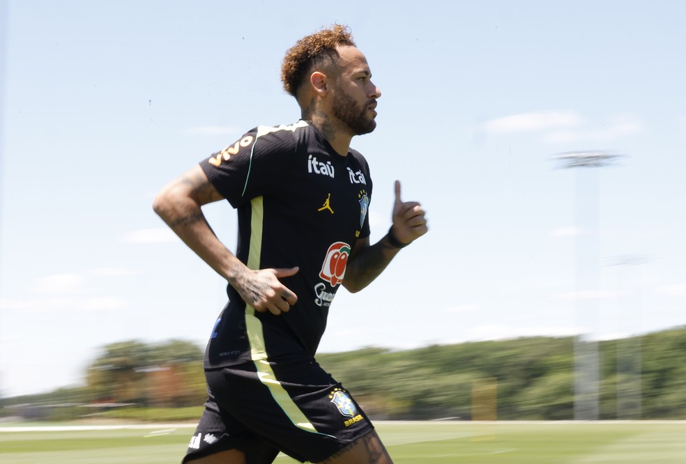 New Jersey, Estados Unidos - Copa do Mundo 2026 - Neymar durante o treino da Seleção Brasileira em New Jersey, EUA — Foto: Rafael Ribeiro / CBF