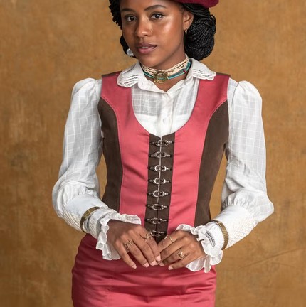 Protagonista de "A Nobreza do Amor", Duda Santos dá vida à princesa africana Alika — Foto: TV Globo/Estevam Avellar