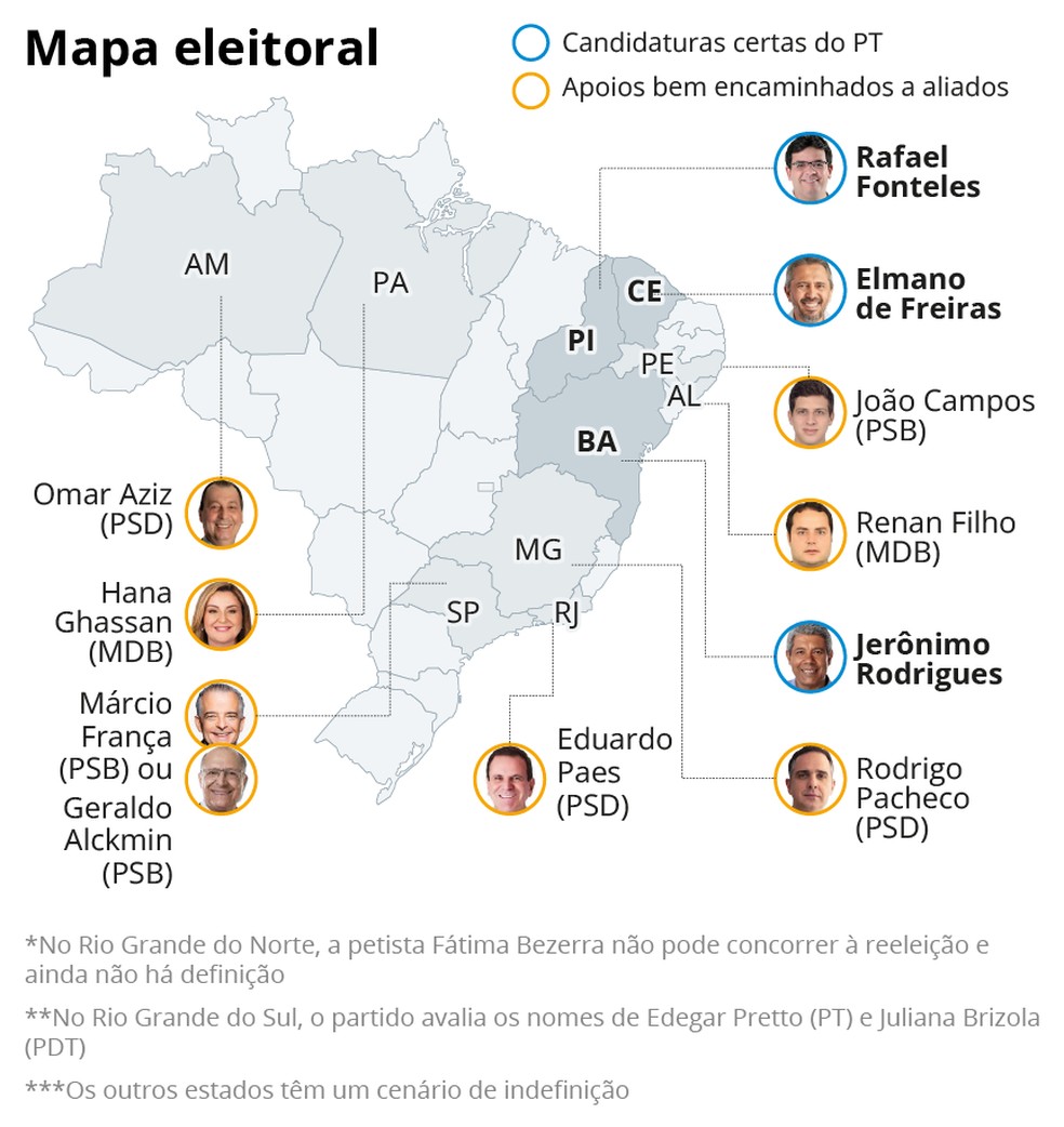 PT privilegia palanques para Lula e deve ter em 2026 o menor número de ...