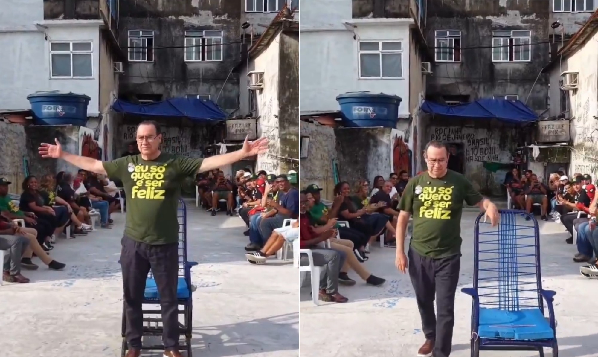Augusto Cury visita Rocinha, grava em laje famosa por vídeos virais e aposta em jingle de funk no Rio - QTU Questões do Universo