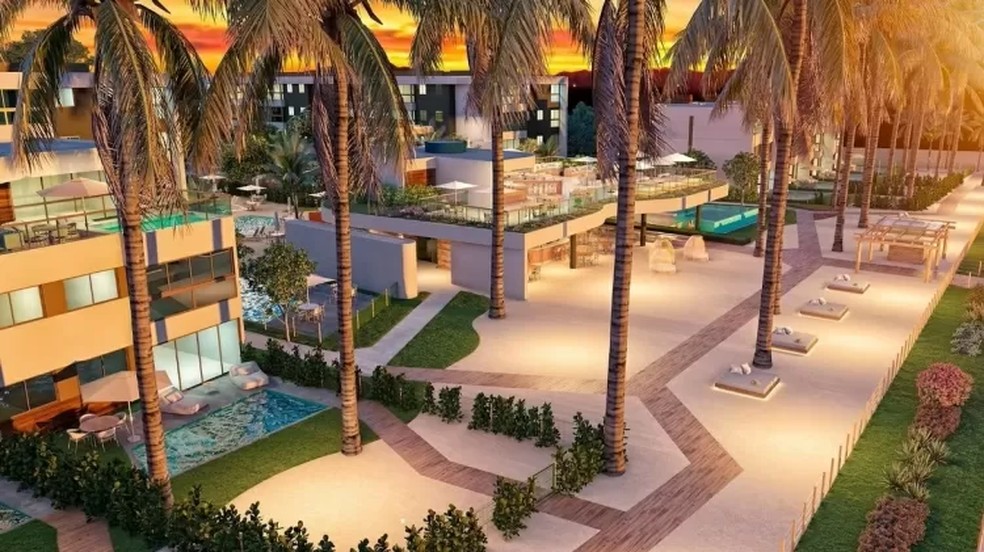 Planta do Maracaípe Beach Living, em Ipojuca (PE) — Foto: Reprodução