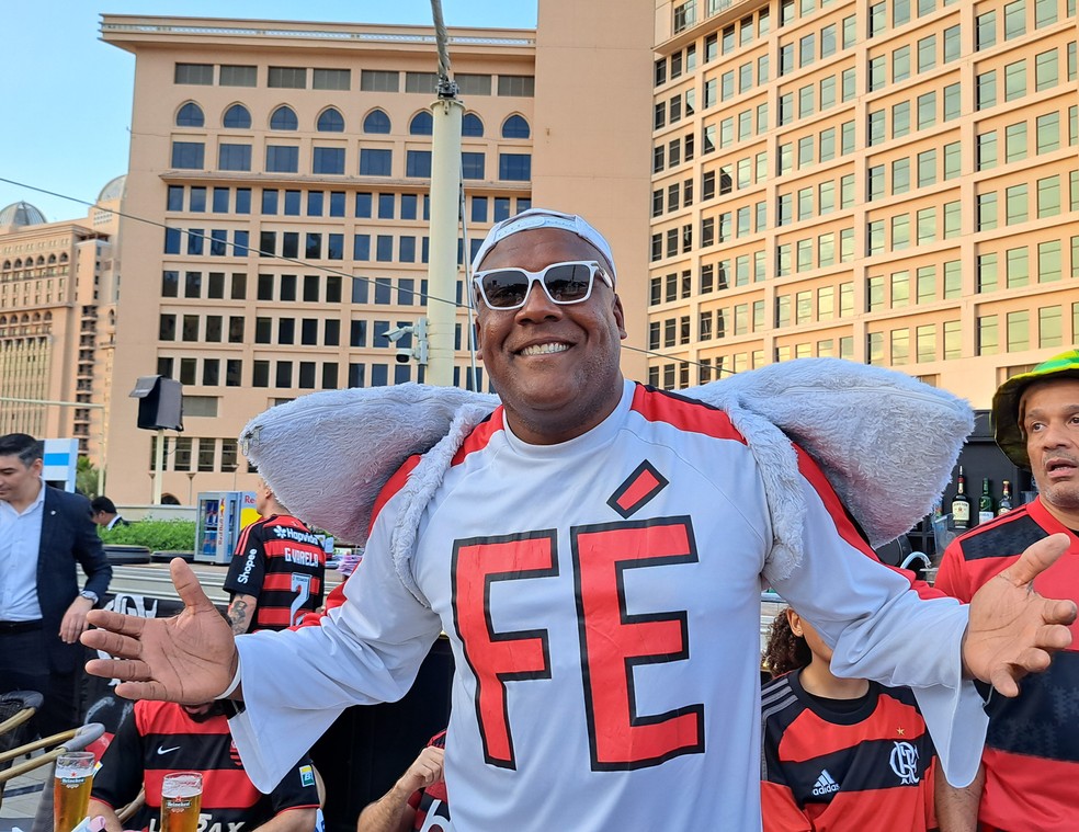 Marcelo Nuba, the "little angel" of Flamengo, is present in Doha — Photo: Davi Ferreira