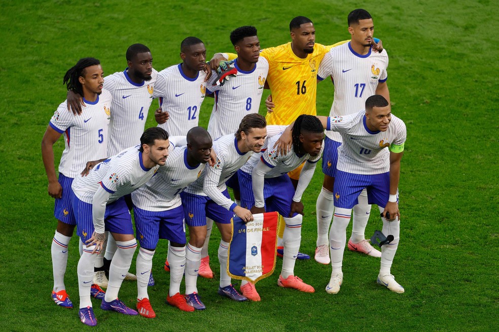 Seleção Francesa teve um desempenho decepcionante na Eurocopa de 2024 — Foto: Odd Andersen