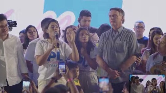 Em evento do PL, Michelle e Bolsonaro ironizam Janja, que tem acompanhado Lula em viagens oficiais: 'Turista’