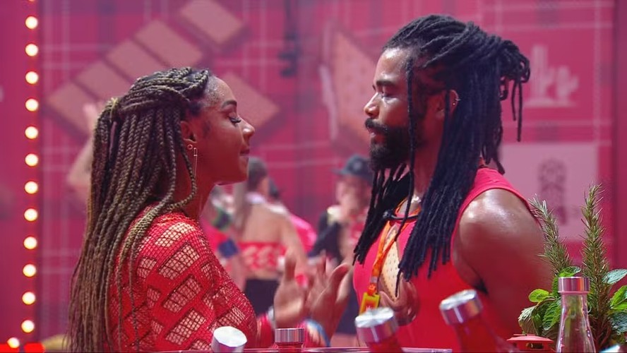 Aline e Diogo no 'BBB 25'