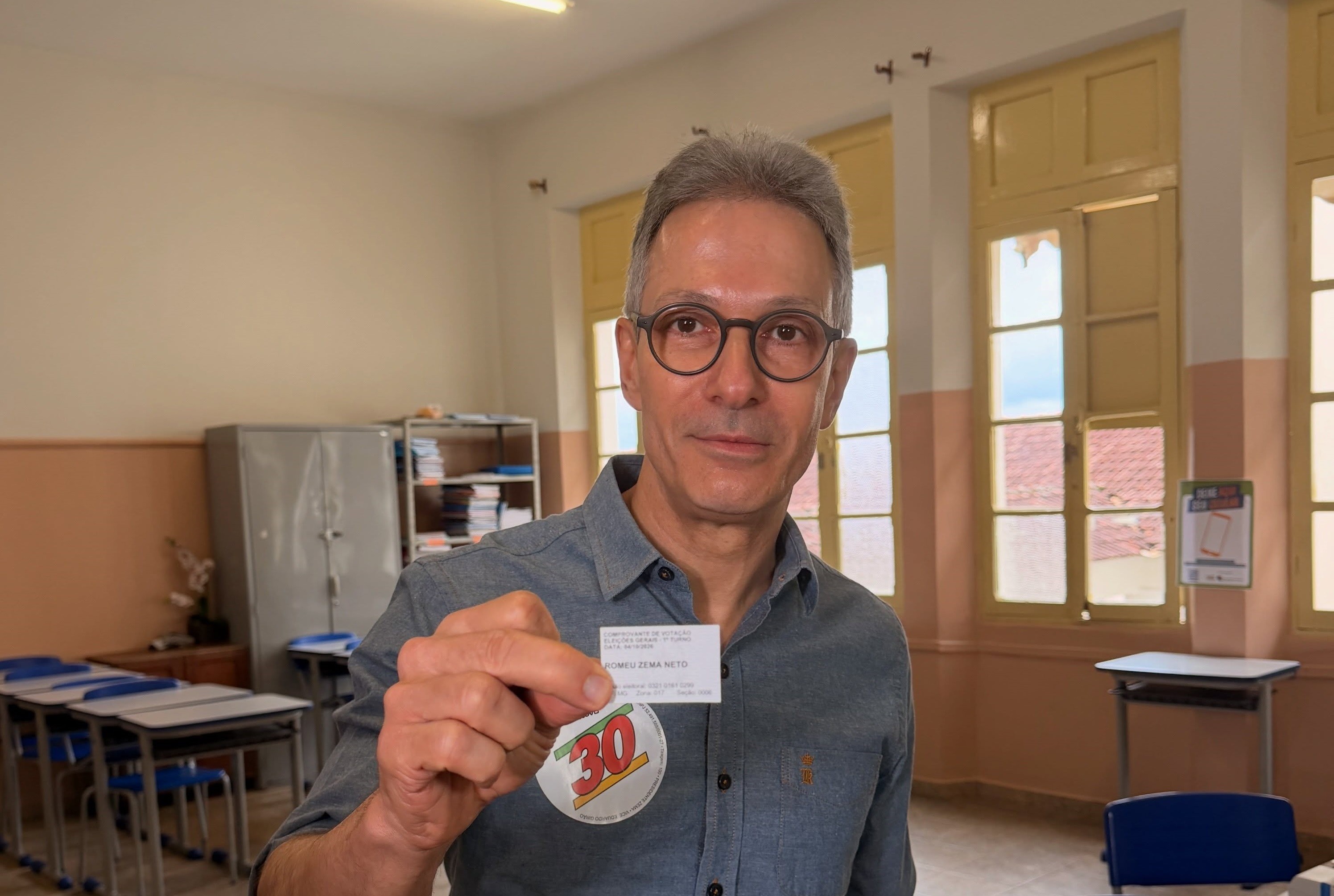 Em sua seção eleitoral no interior de Minas, Zema recebeu... 13 votos