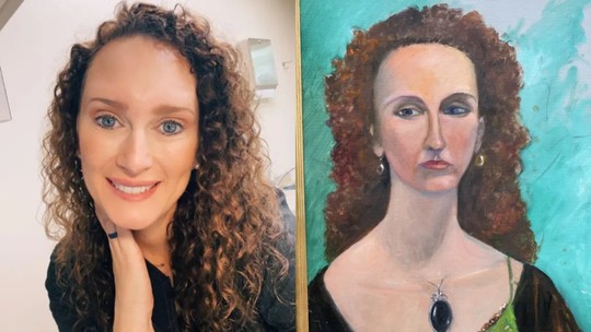 Mulher descobre pintura com retrato 'idêntico' a ela, e origem do quadro surpreende; foto