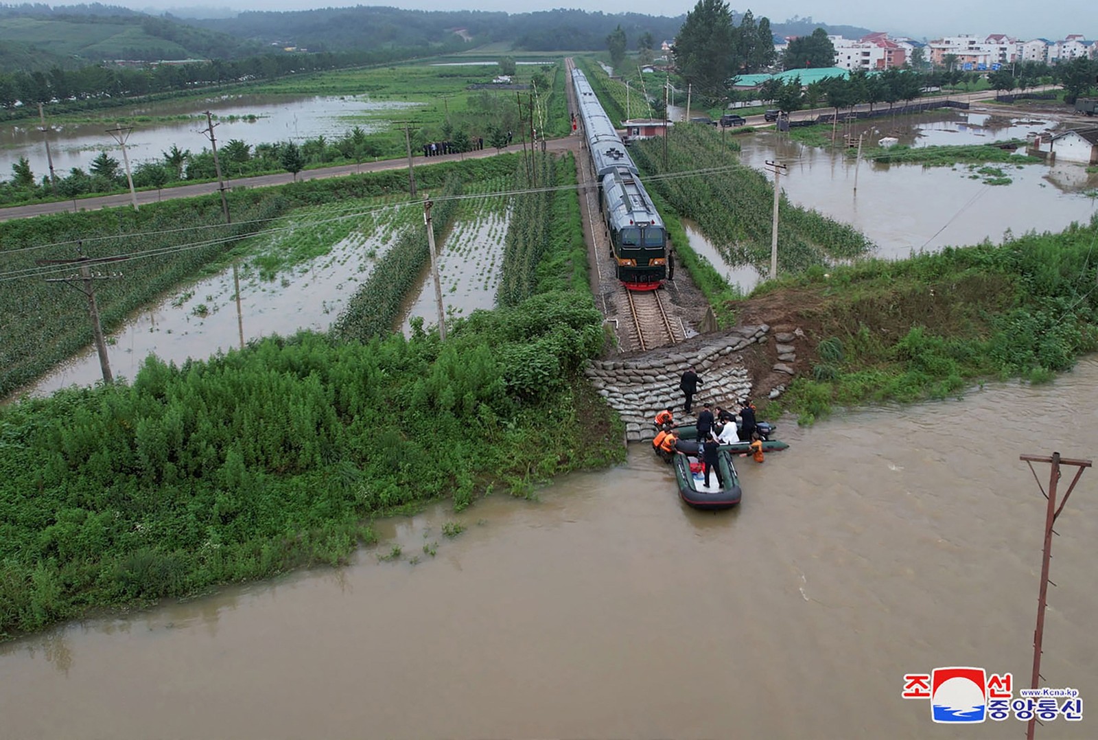 Pyongyang disse na Quarta-feira que autoridades que negligenciaram suasfunções de Prevenção de Sastrescausaram vítimas Não Especificadas-foto: kcna/afpna/afpn